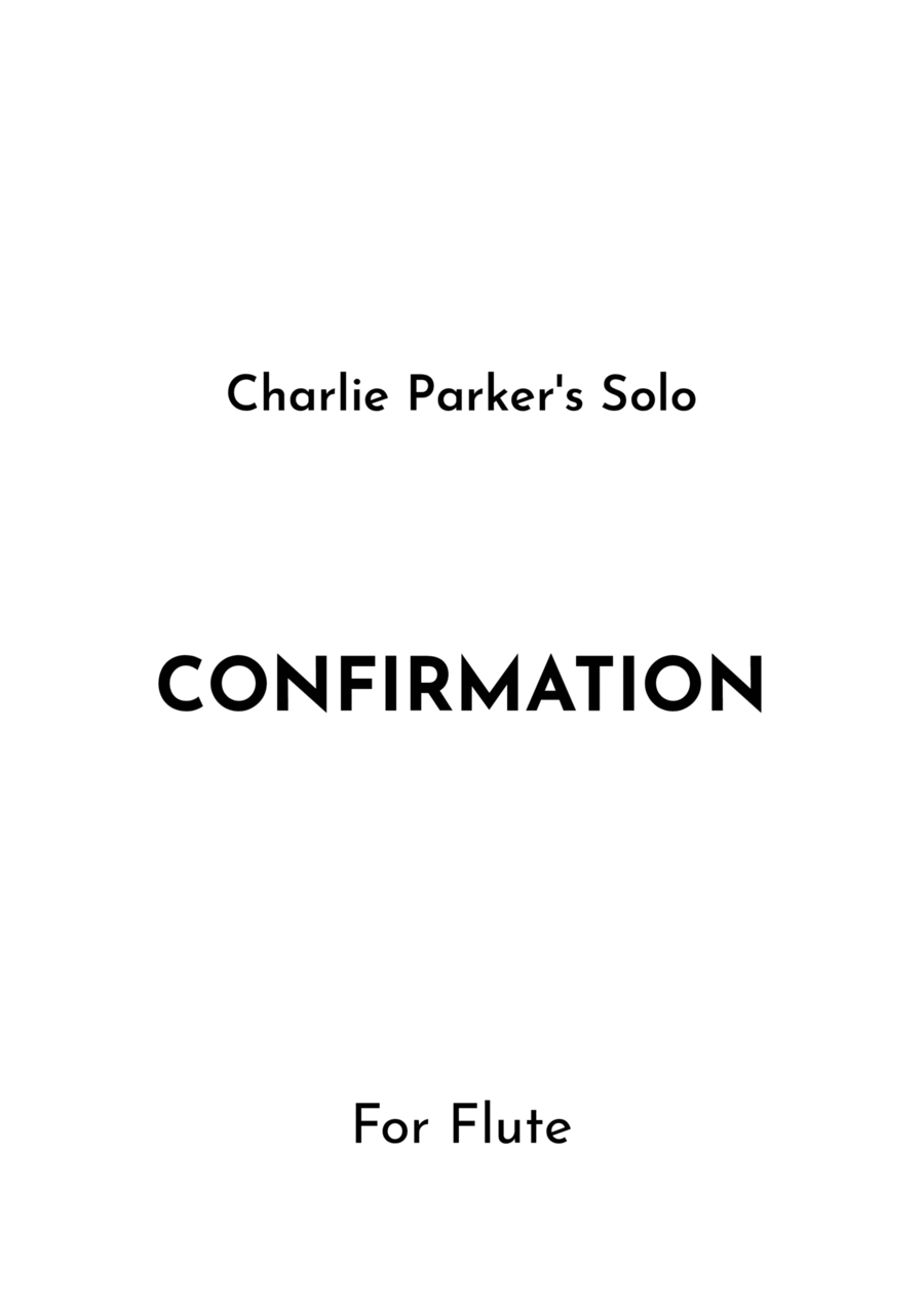 Confirmation Confirmation Flute Solo scores gallery preview page 1