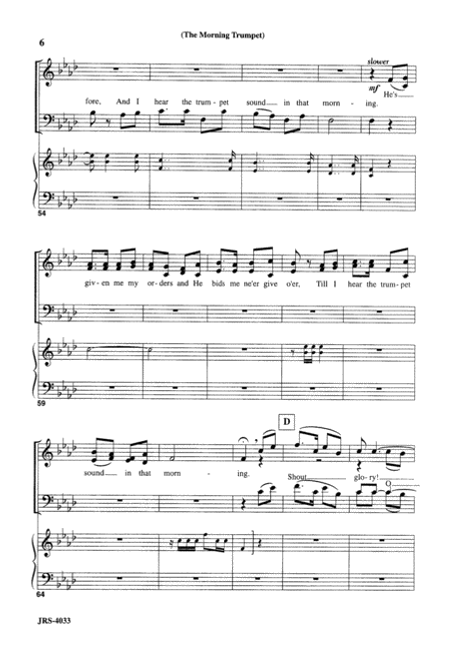 The Morning Trumpet The Morning Trumpet 4-Part scores gallery preview page 7