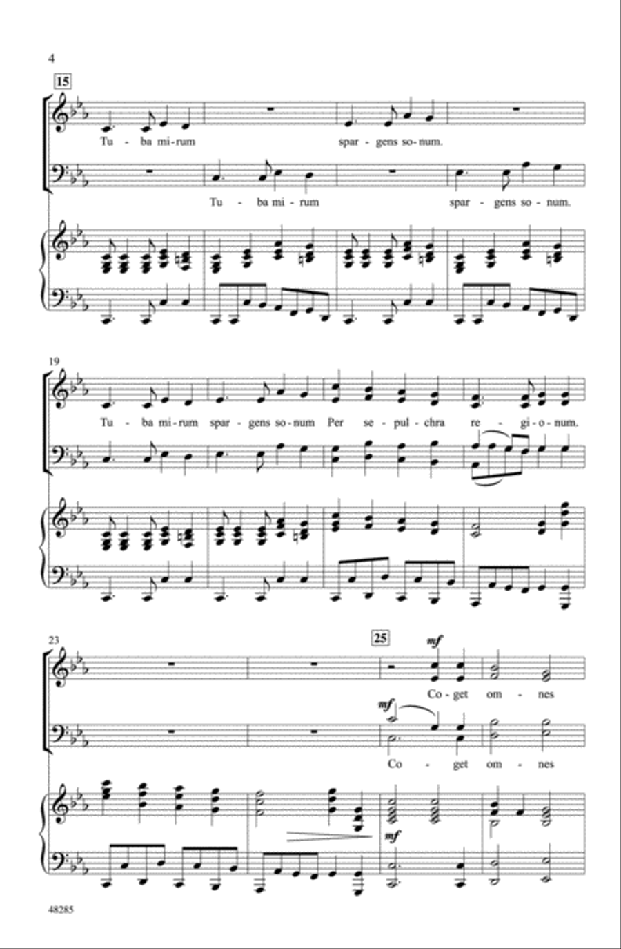Tuba Mirum Choir scores gallery preview page 3