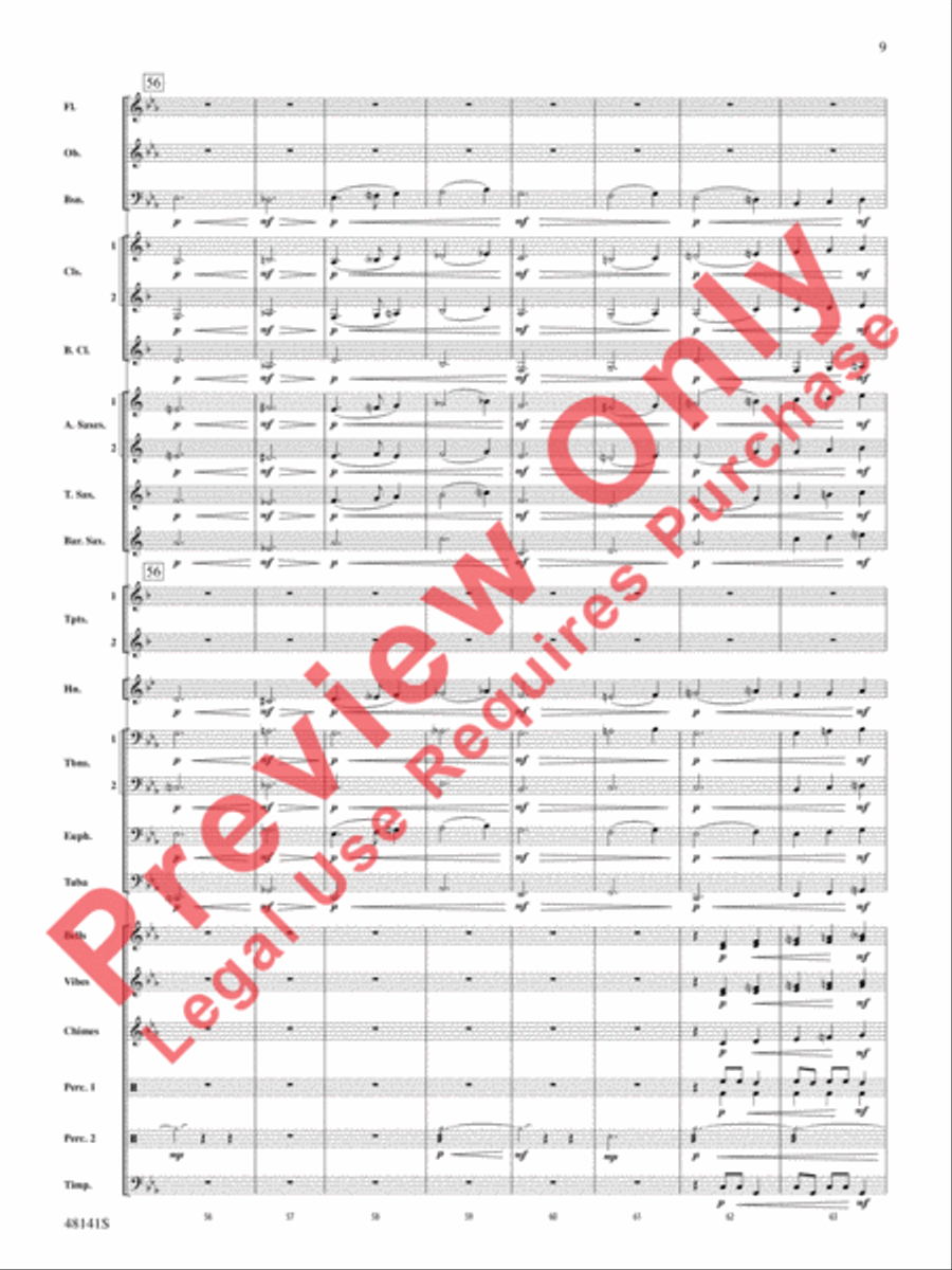 The Offerings of Nadab and Abihu Concert Band scores gallery preview page 10