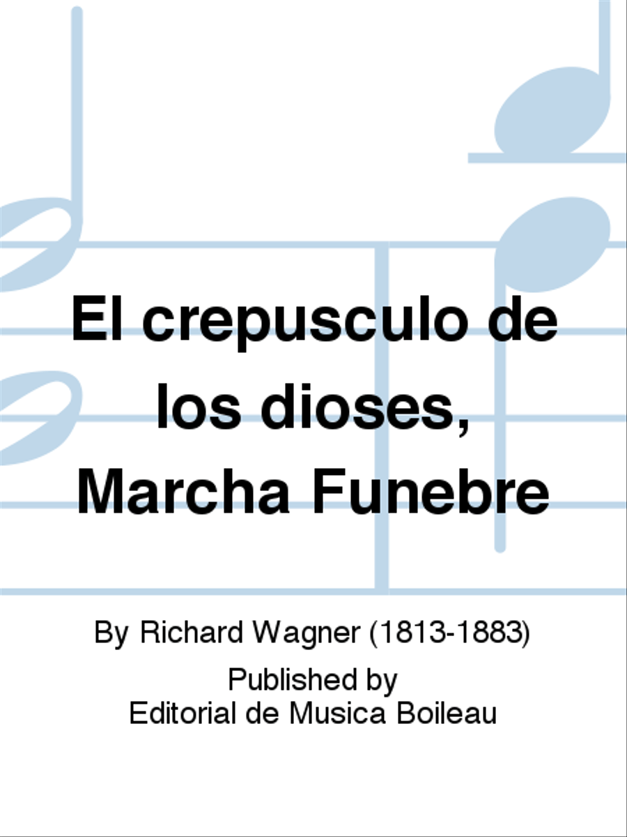 El crepusculo de los dioses, Marcha Funebre Piano Solo scores gallery preview page 1