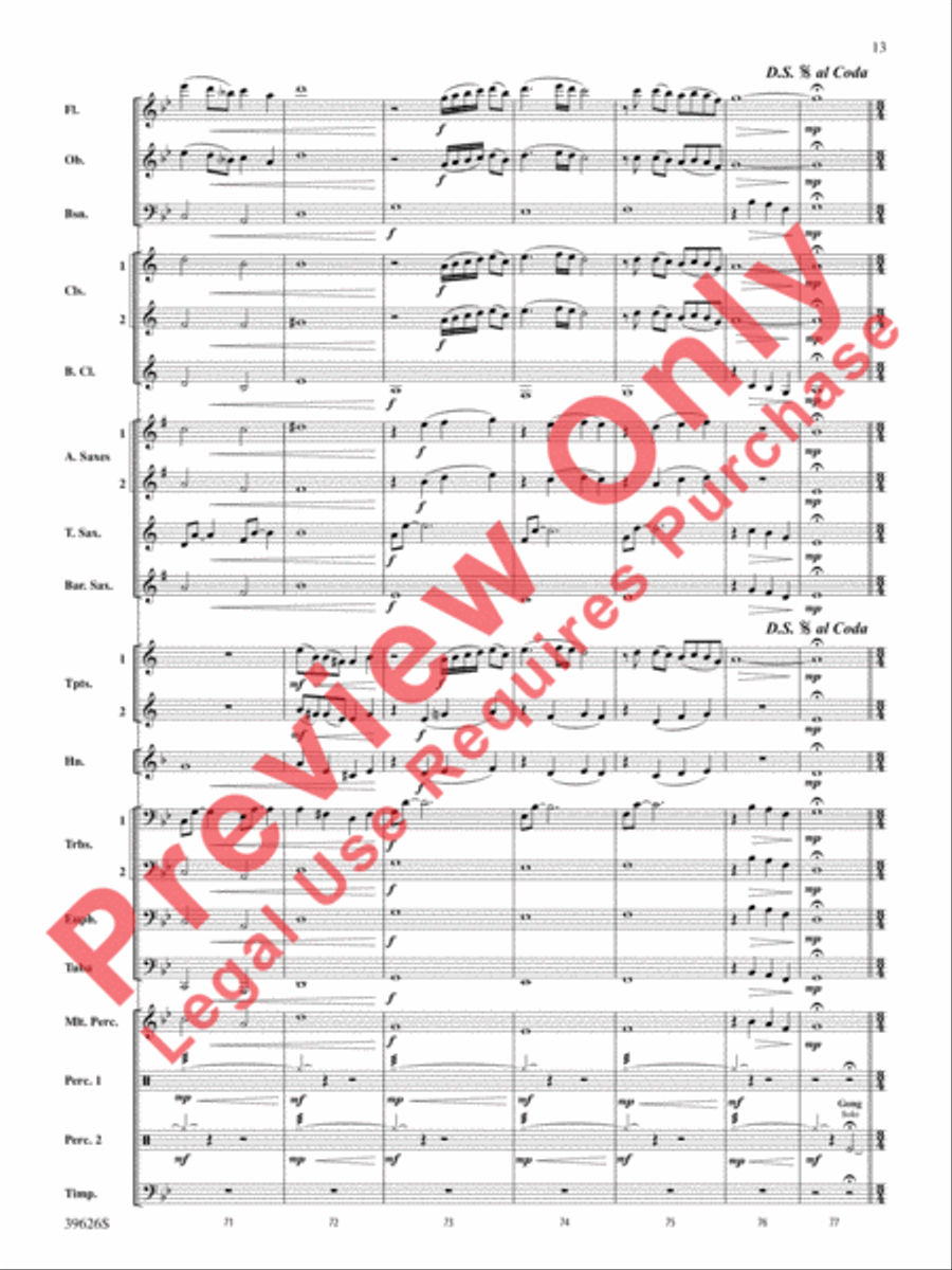 Whiteleaf Hill Whiteleaf Hill Concert Band scores gallery preview page 13