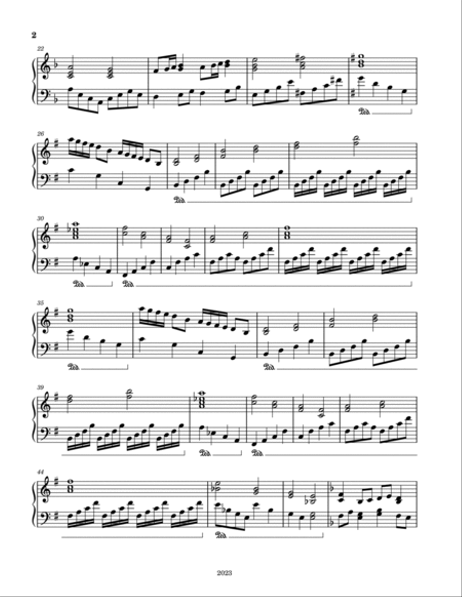 Piano Solo No. 13123 Piano Solo No. 13123 Piano Solo scores gallery preview page 2