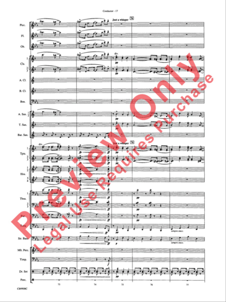 Swing's the Thing Concert Band scores gallery preview page 20