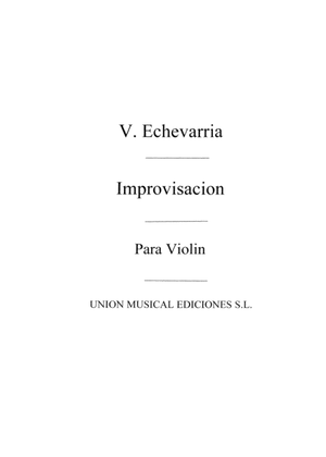 Book cover for Improvisacion For Violin
