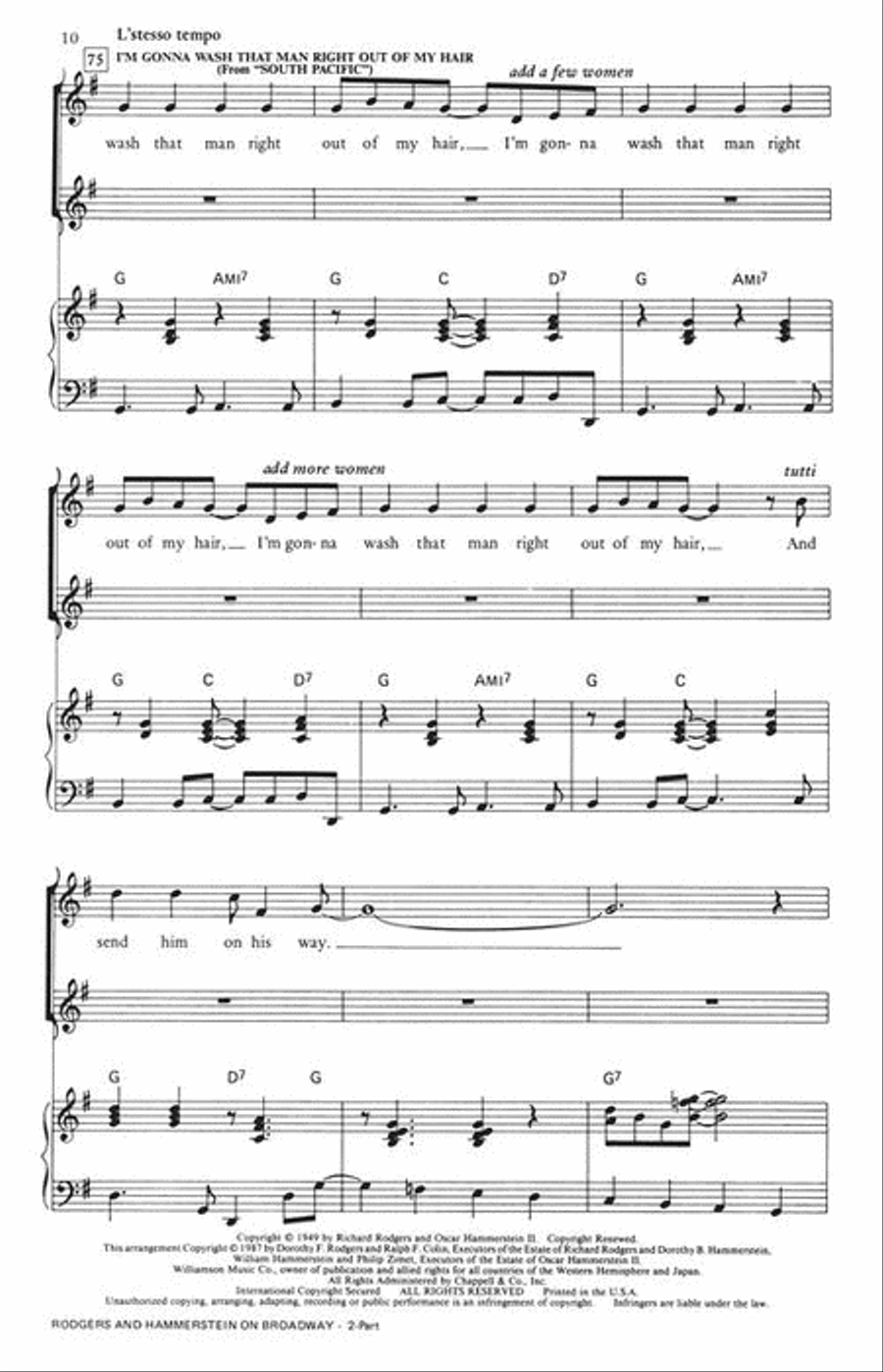 Rodgers and Hammerstein on Broadway (Medley) 2-Part scores gallery preview page 4