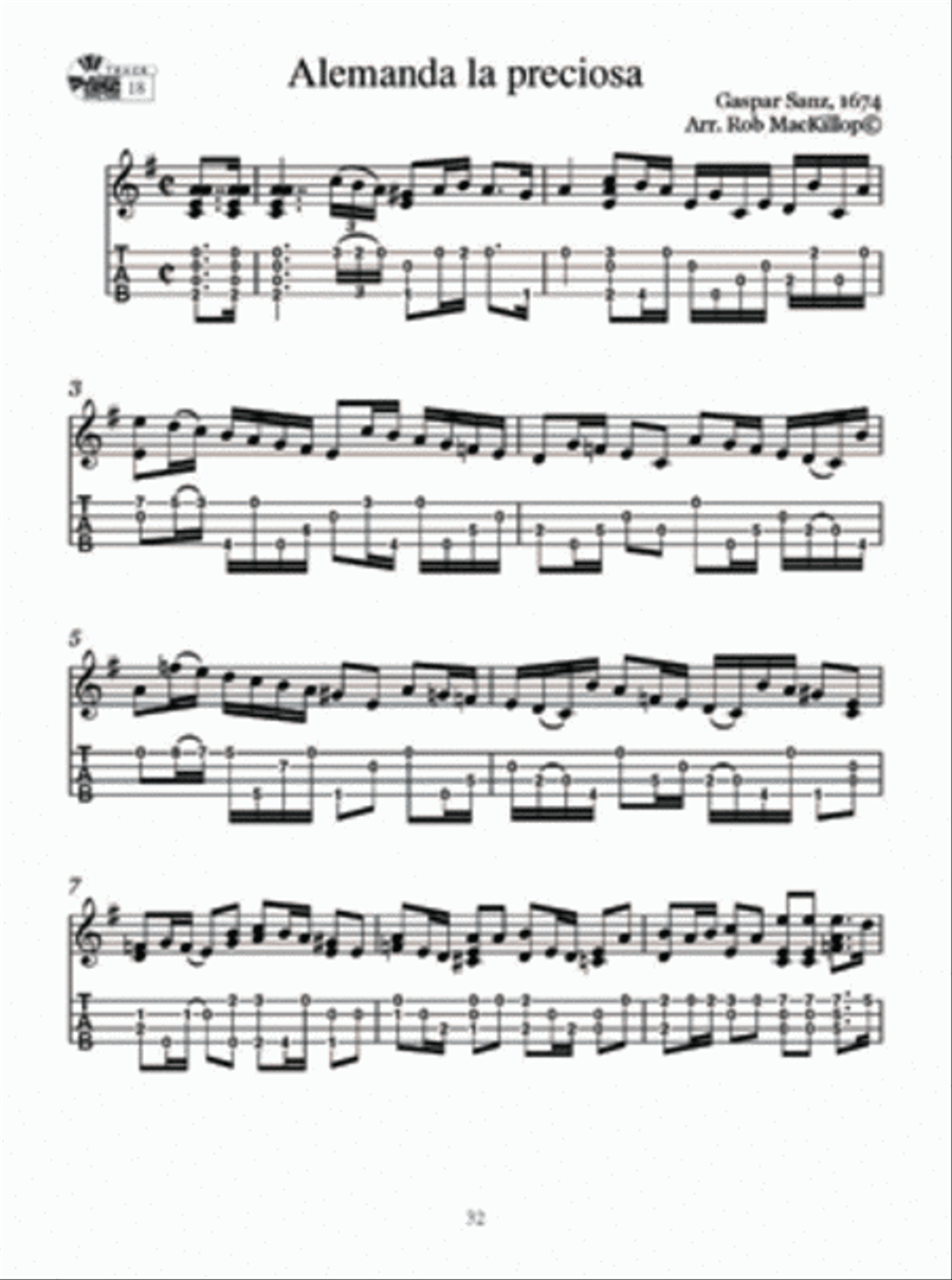 20 Spanish Baroque Pieces by Gaspar Sanz Arranged for Uke Ukulele scores gallery preview page 2