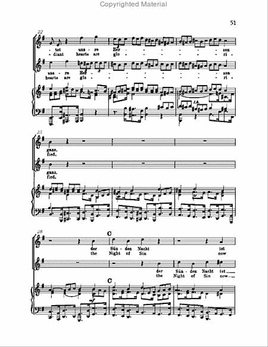 Christ lag in Todsbanden, BWV 4 Choir scores gallery preview page 51