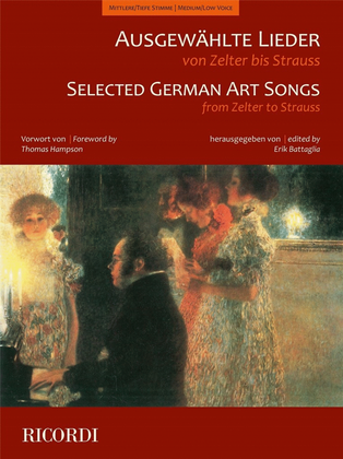 Book cover for Ausgewählte Lieder von Zelter bis Strauss (M-LV)
