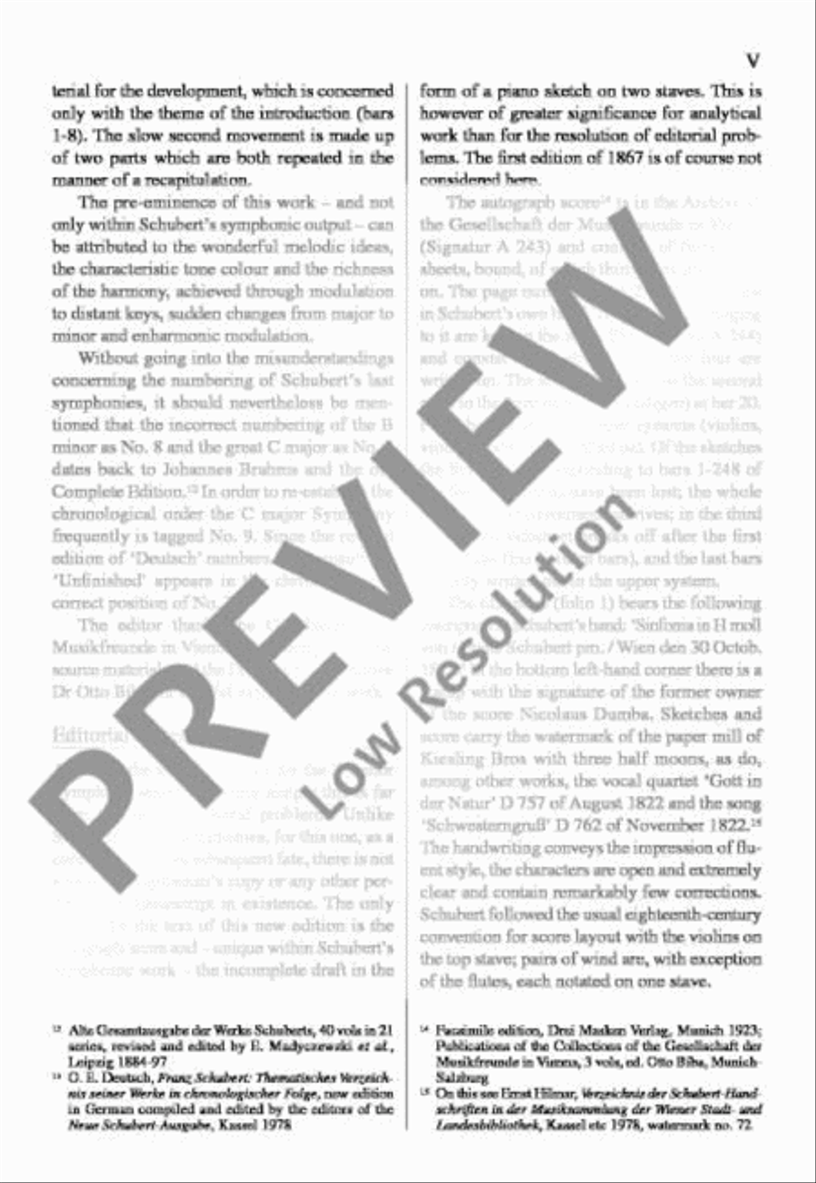 Symphony No. 8 B minor Orchestra scores gallery preview page 6