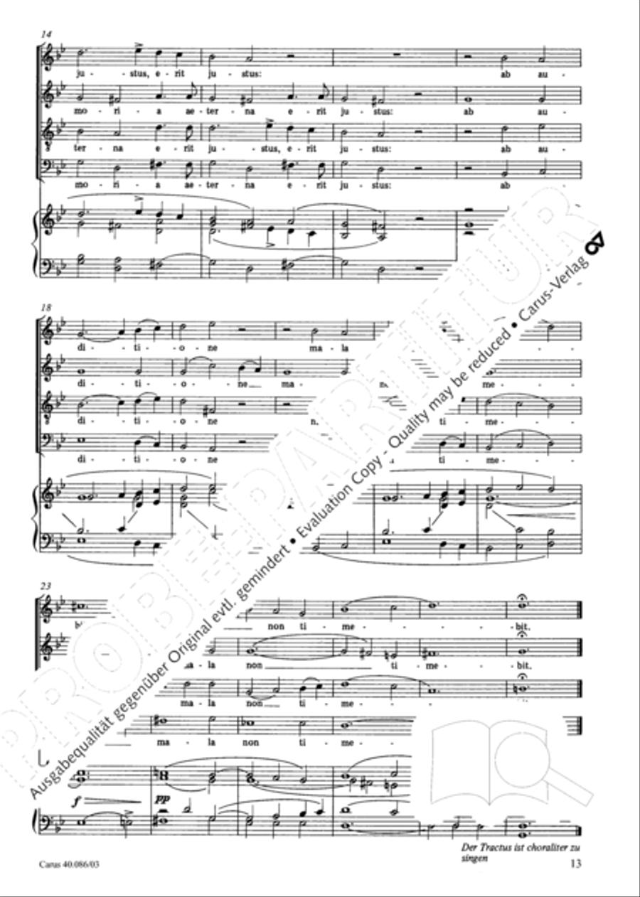 Requiem in C minor 4-Part scores gallery preview page 14