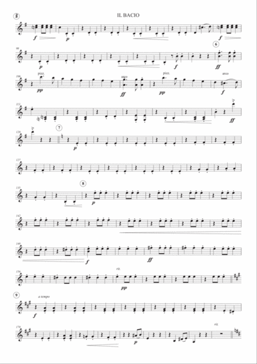 Il Bacio - Orchestral parts set String Trio scores gallery preview page 5