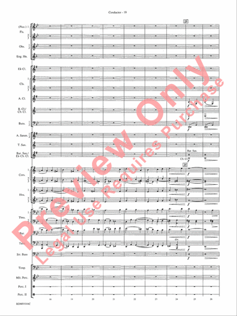 Fanfare and Allegro Concert Band scores gallery preview page 22