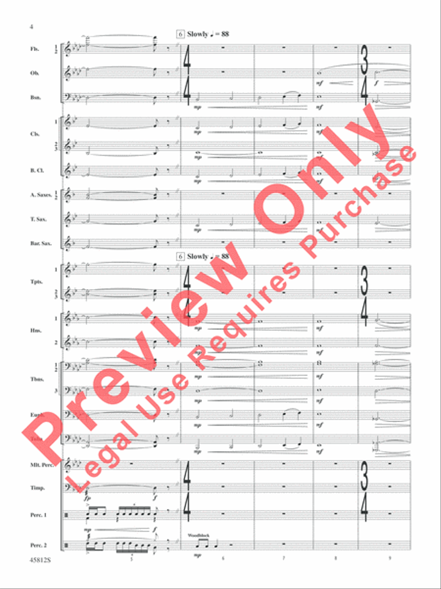 Suicide Squad Concert Band scores gallery preview page 5