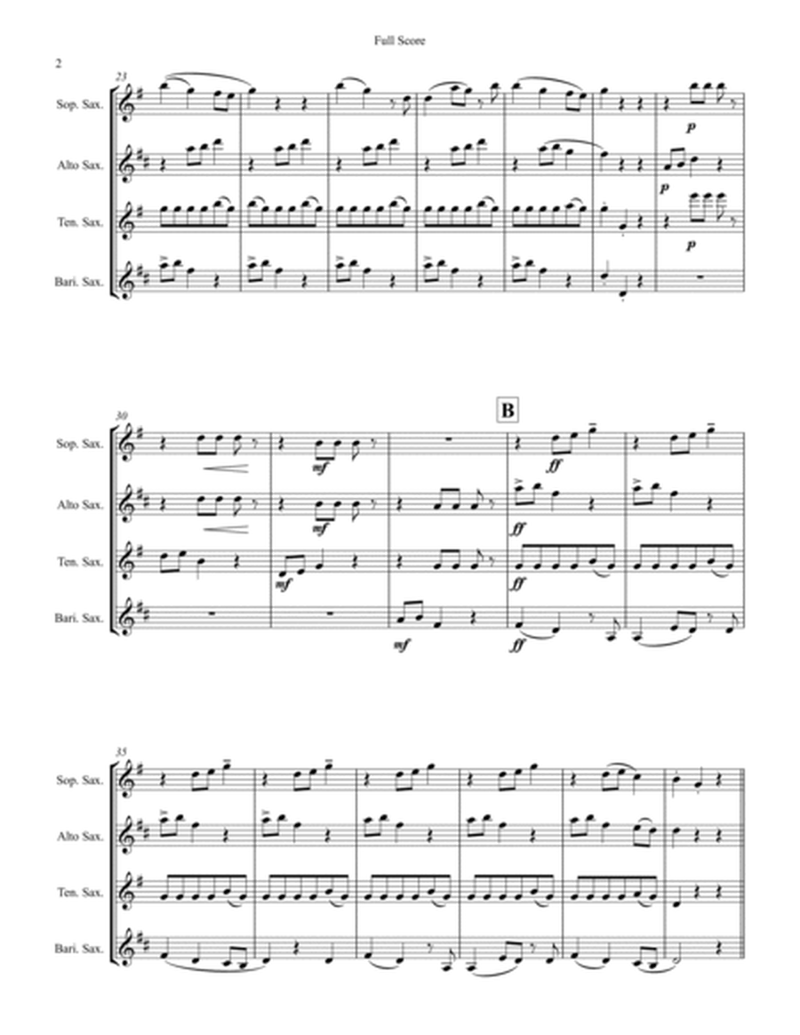 String Quartet No. 12 in F Major, "American" for Saxophone Quartet MOVEMENT III image number null