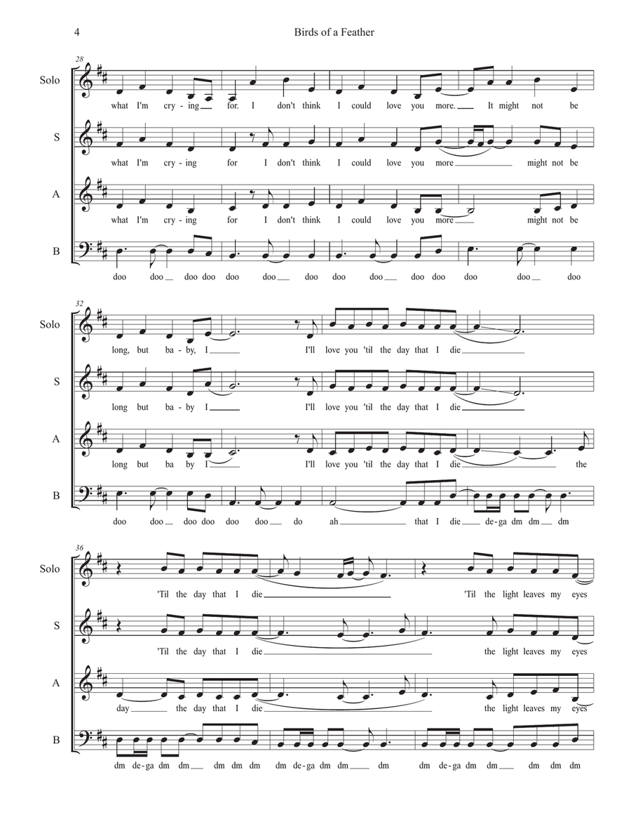 Birds Of A Feather 3-Part scores gallery preview page 4