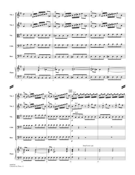 Concerto for Three - Full Score