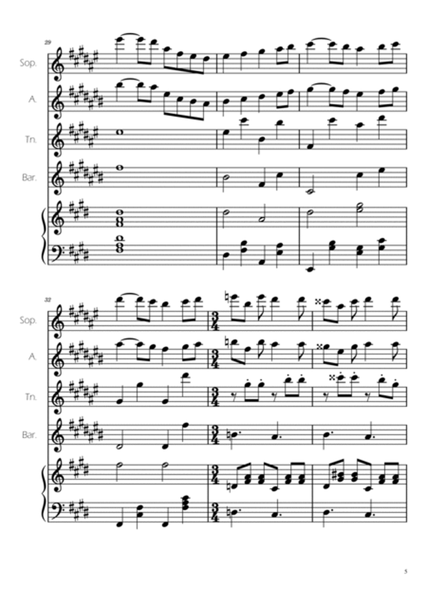 Swan Lake (theme) - Tchaikovsky - Sax Quartet w/ Piano Accompaniment image number null
