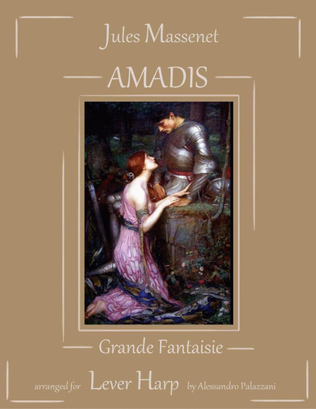 Book cover for AMADIS: Grande Fantaisie from the opera - for Lever Harp