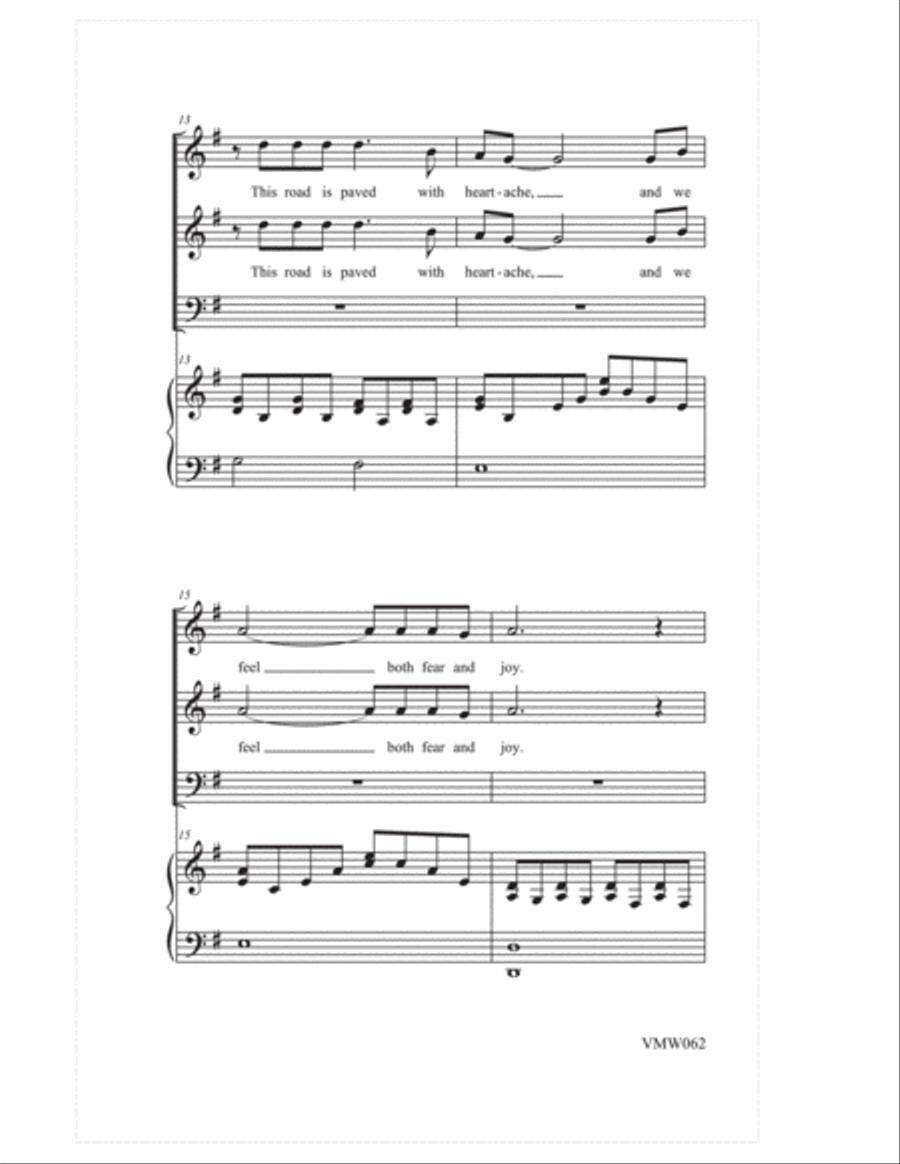 Miles Between Us 3-Part scores gallery preview page 4