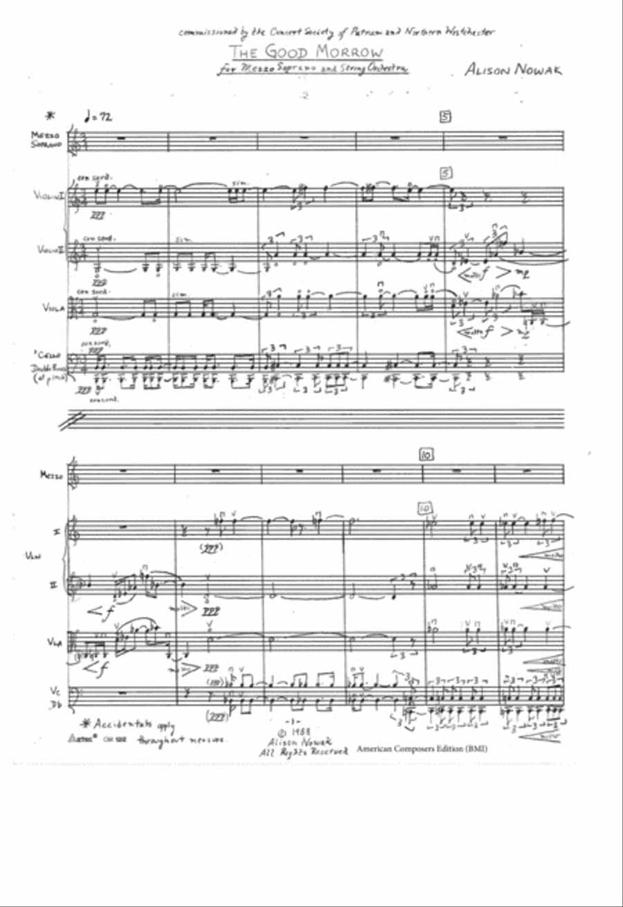 [NowakA] The Good Morrow String Orchestra scores gallery preview page 5