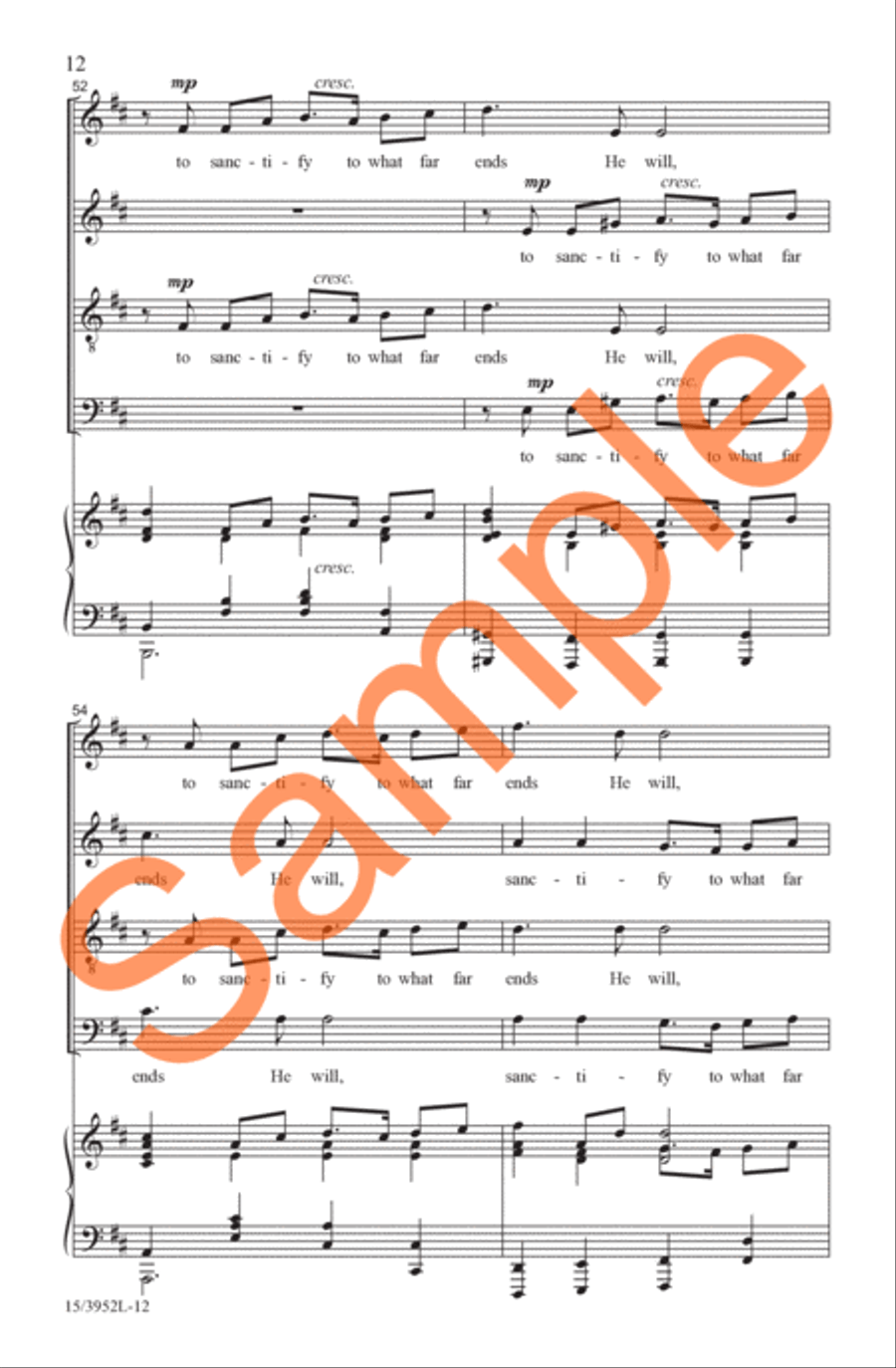 A Prayer in Spring A Prayer in Spring 4-Part scores gallery preview page 11