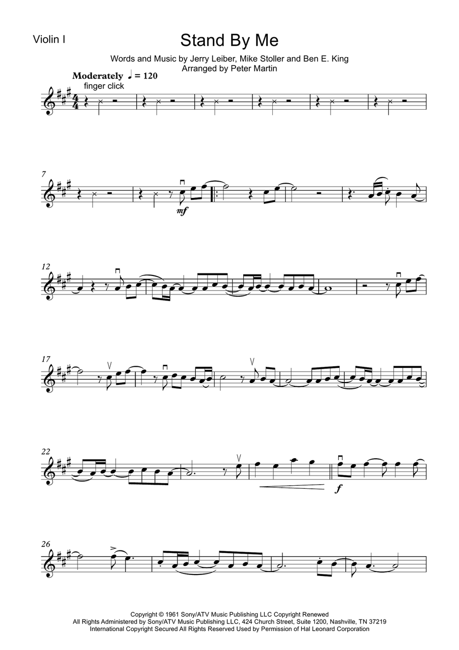 Stand By Me String Quartet scores gallery preview page 3