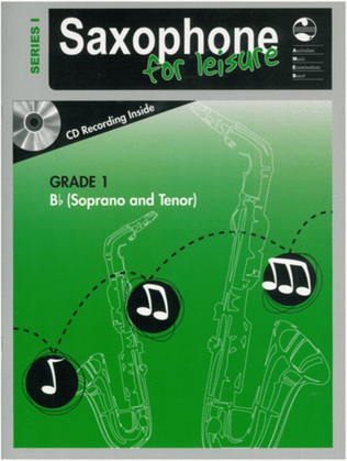 AMEB Saxophone For Leisure Grade 1 B Flat Book/CD Ser 1