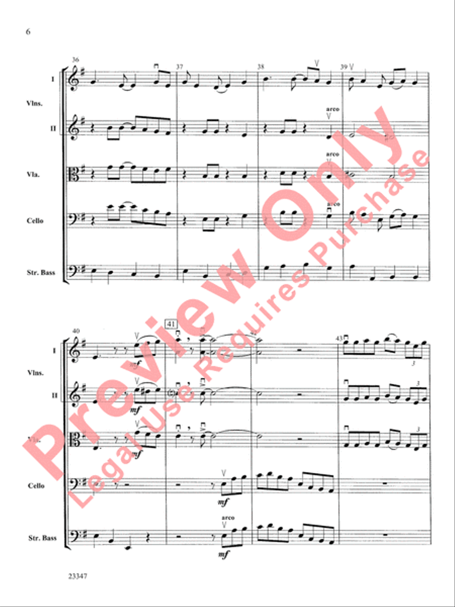 Didn't My Lord Deliver Daniel? String Orchestra scores gallery preview page 7