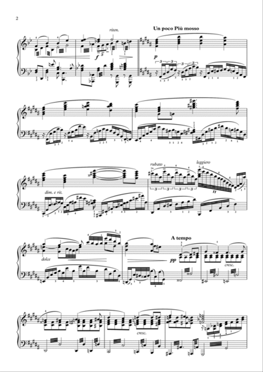 Islodes liebetod Piano Solo scores gallery preview page 2