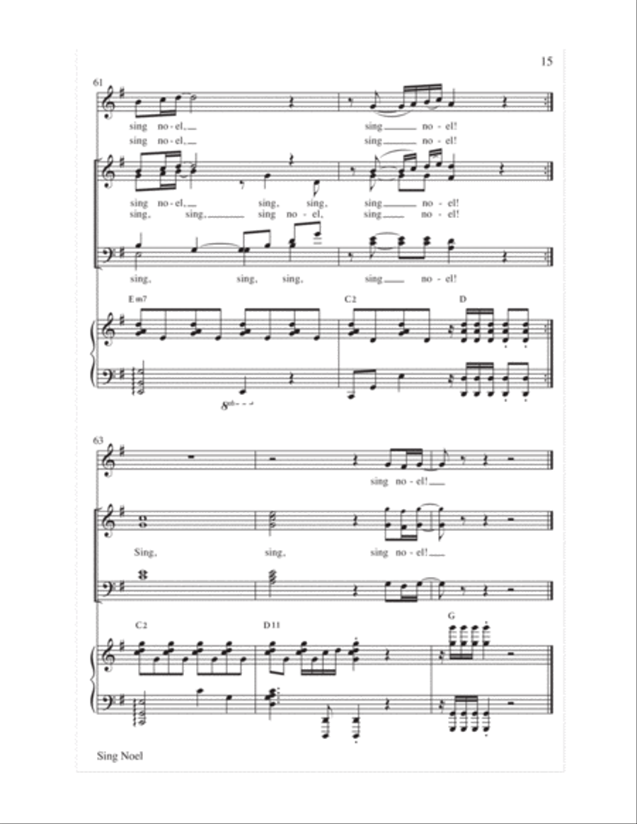 Sing Noel 4-Part scores gallery preview page 16