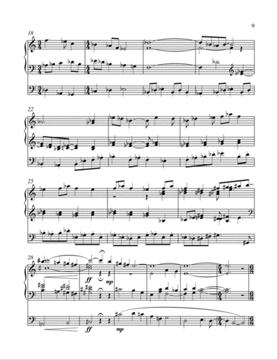 Three Contemplations on Southern Folk Hymns Organ scores gallery preview page 5