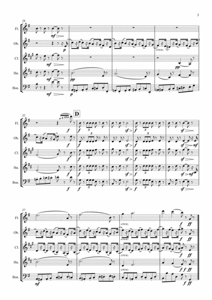 Tchaikovsky: Casse-Noisette: Nutcracker Suite IIa. Marche (March) (abridged) - wind quintet image number null