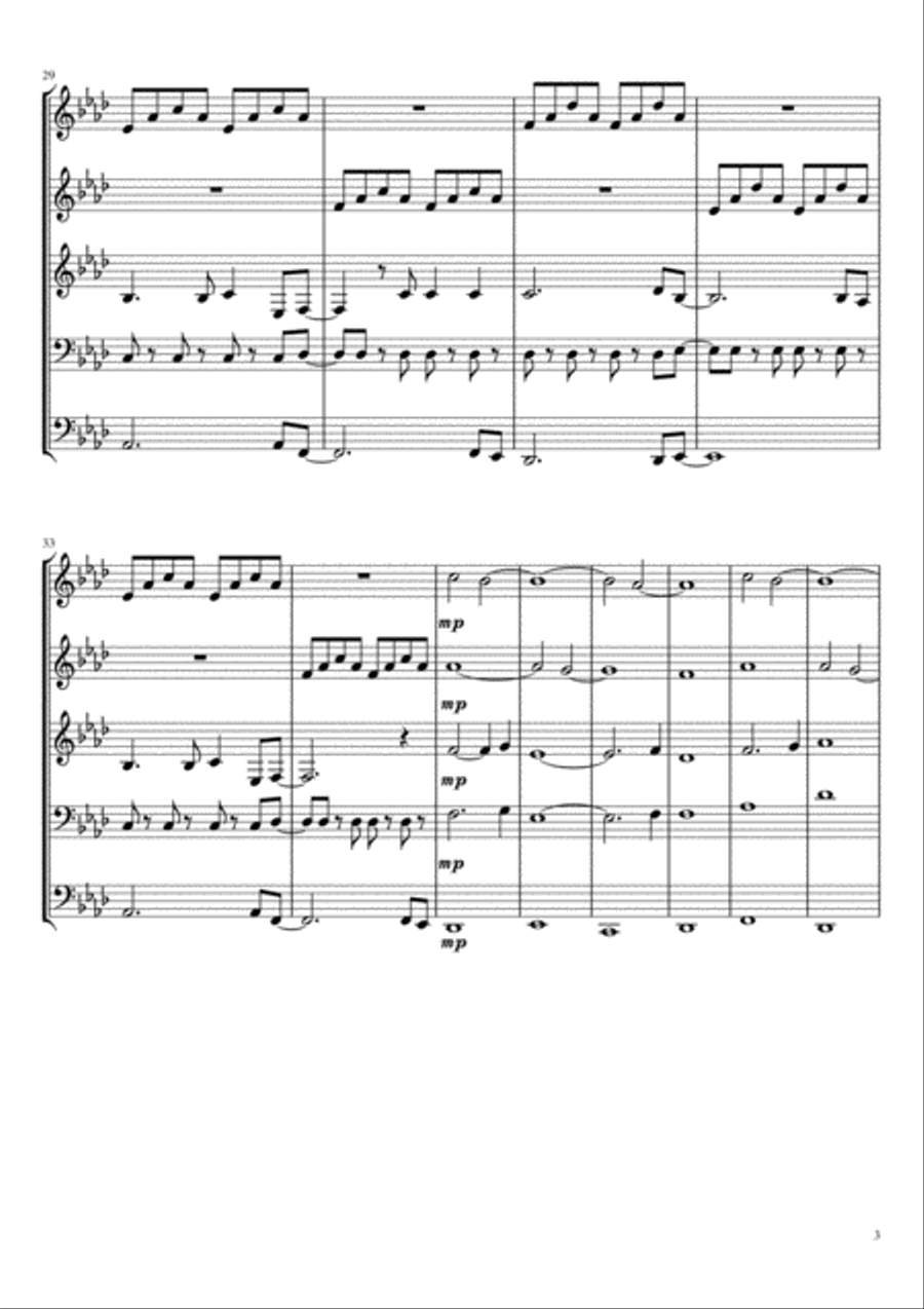 Viva La Vida Brass Ensemble scores gallery preview page 4