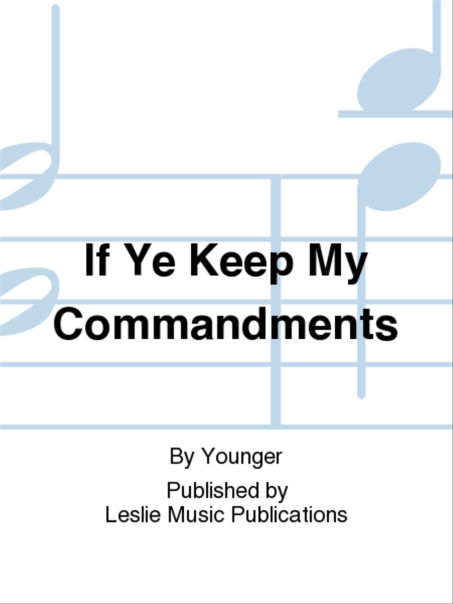 If Ye Keep My Commandments 4-Part scores gallery preview page 1