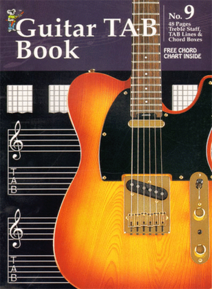 Book cover for Manuscript Book No. 9 - Guitar TAB Book