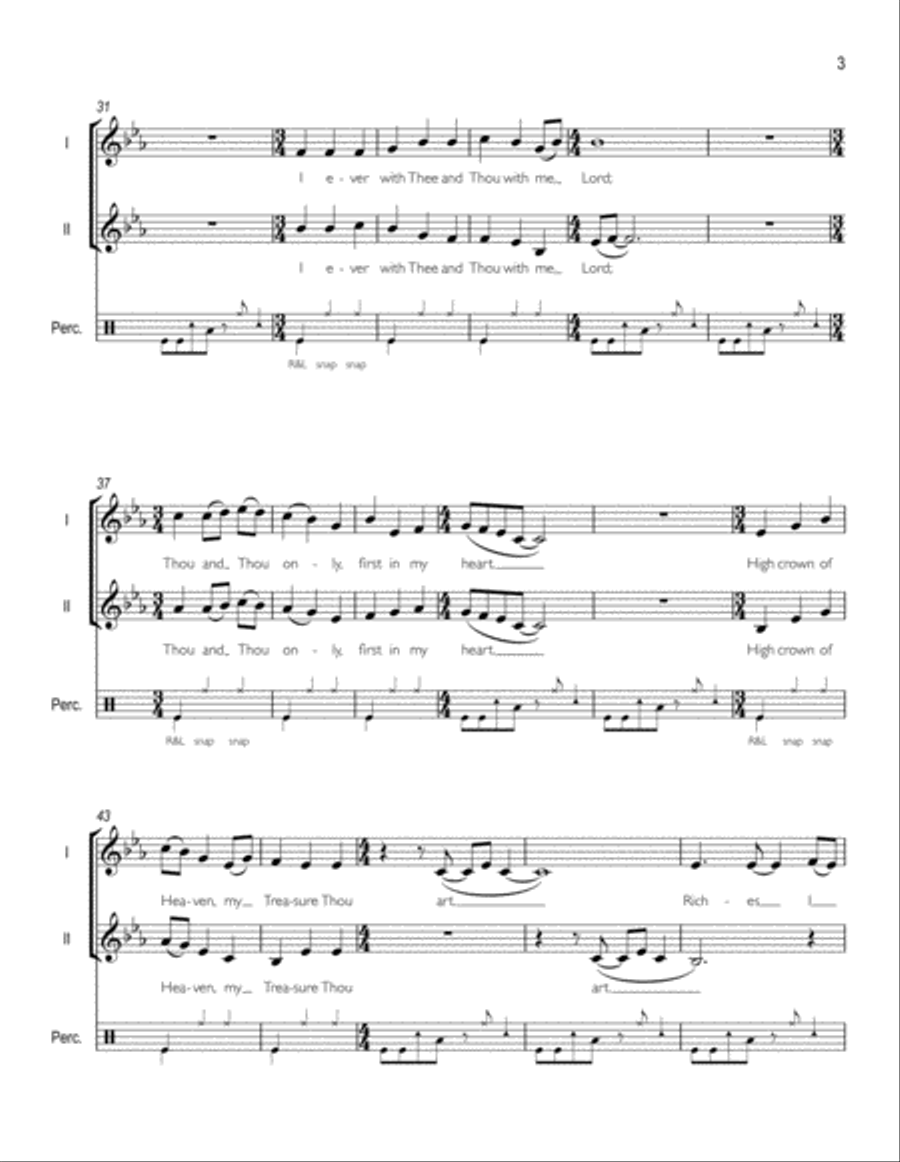 Be Thou My Vision (acapella vocal duet, with body percussion) A Cappella scores gallery preview page 3