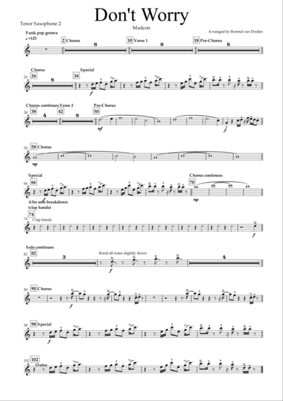 Don't Worry Jazz Ensemble scores gallery preview page 6