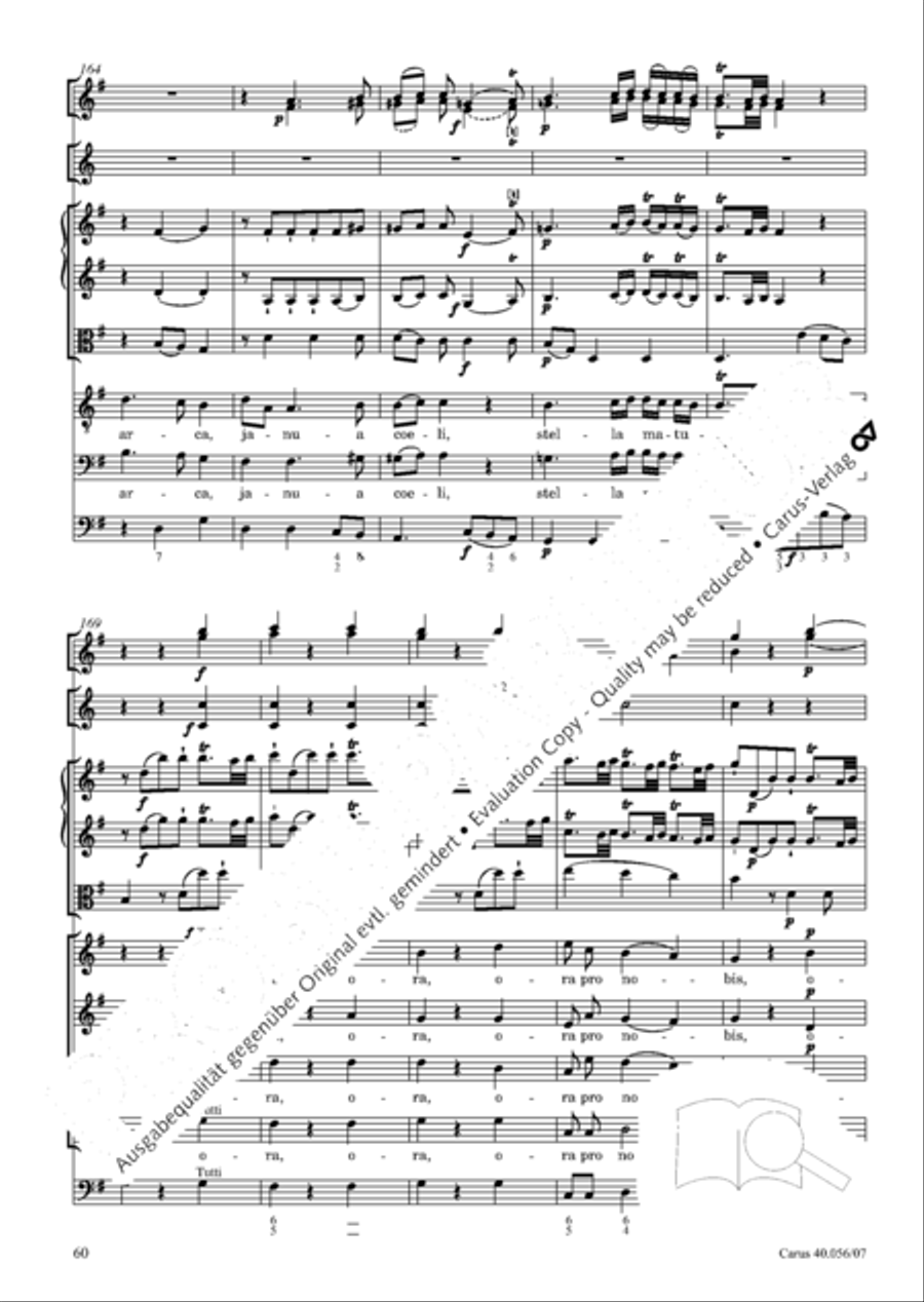 Litaniae Lauretanae in B und D Litaniae Lauretanae in B und D Orchestra scores gallery preview page 61