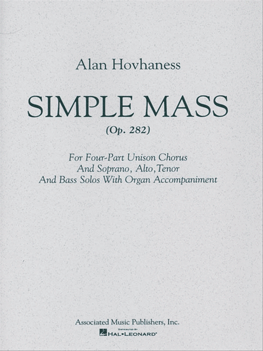 Simple Mass 4-Part scores gallery preview page 1