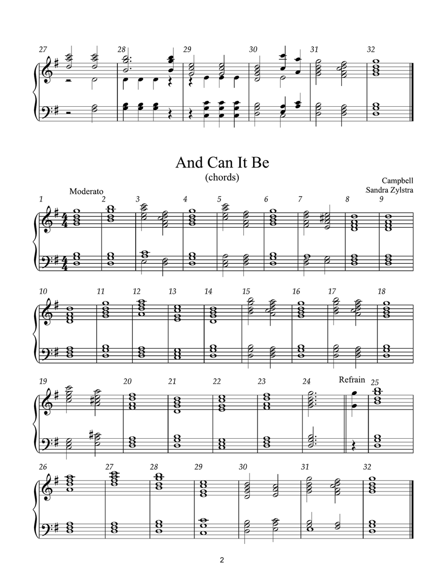 Beginner Handbell Hymns -Book 2 (3 octave handbells) 3-Octaves scores gallery preview page 5