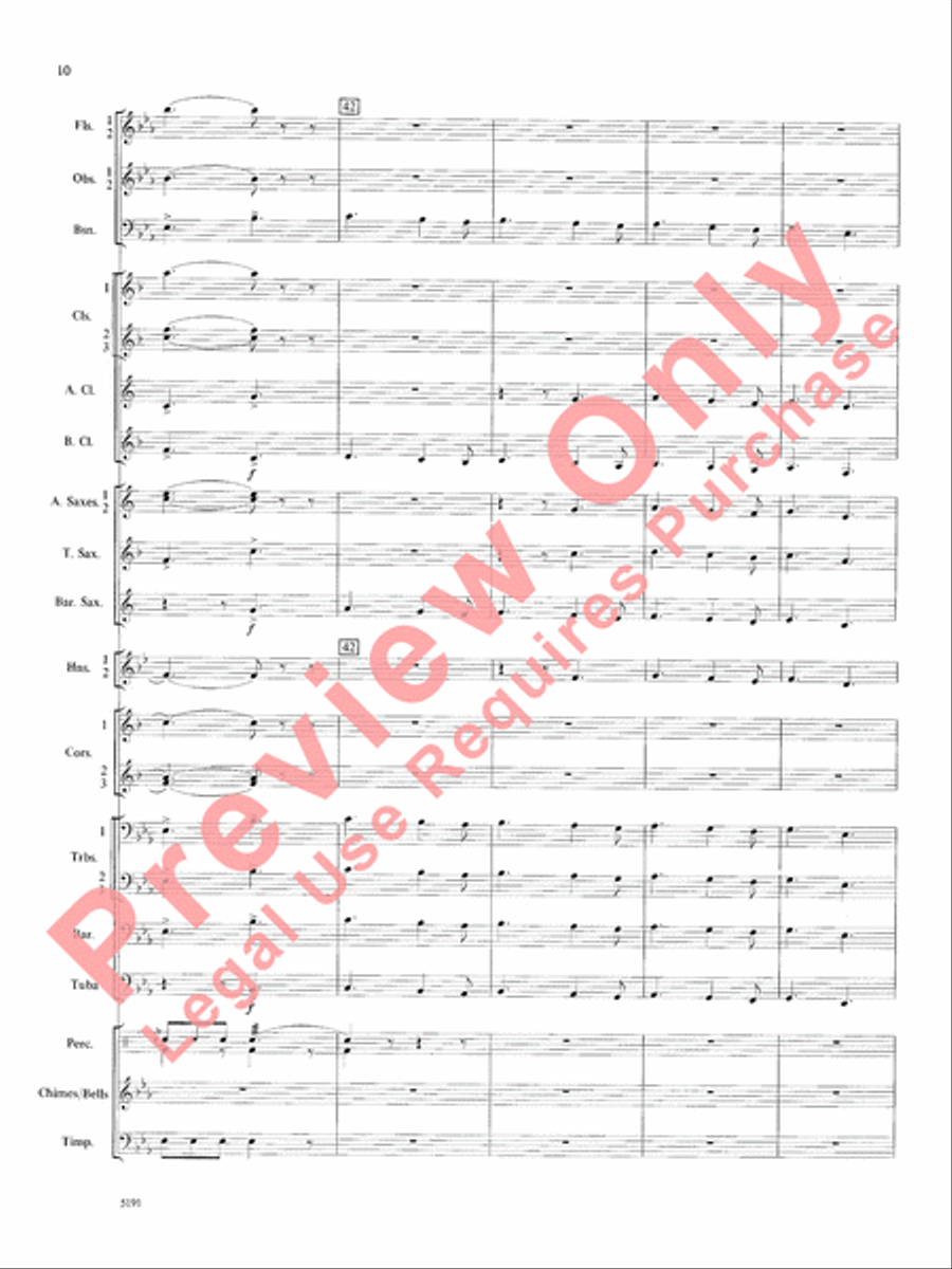 Wind Chimes Concert Band scores gallery preview page 11