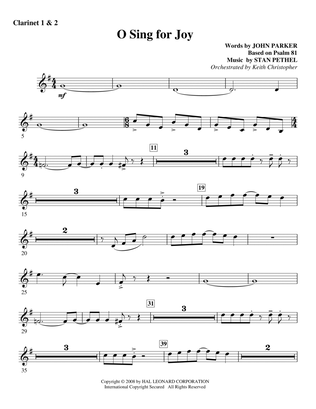 O Sing For Joy! - Bb Clarinet 1,2