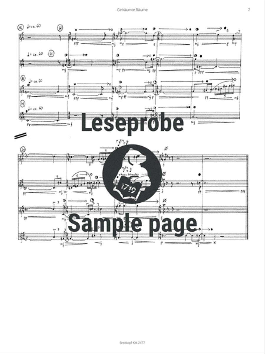 Geträumte Räume Trumpet Solo scores gallery preview page 5