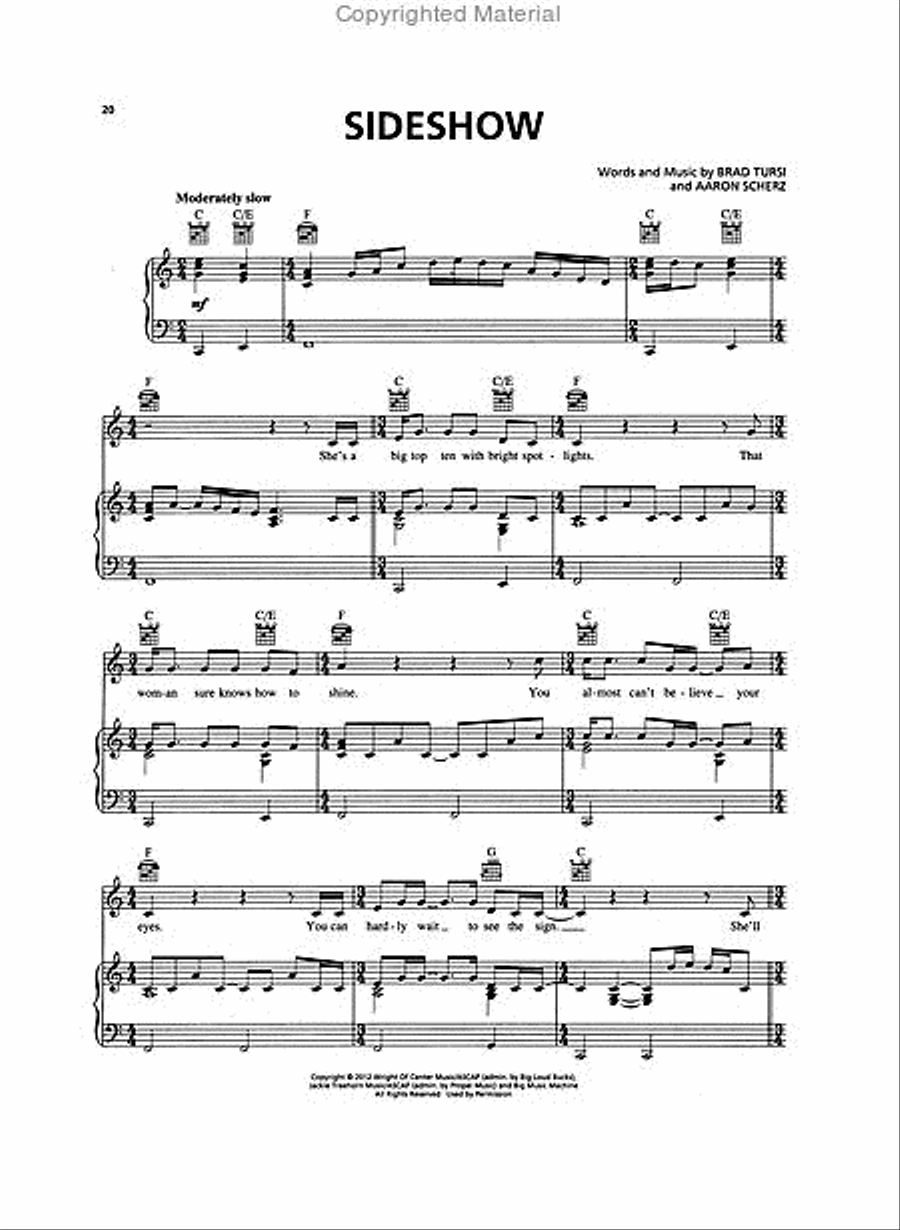 The Music of Nashville: Season 1, Volume 1 Piano, Vocal, Guitar scores gallery preview page 5