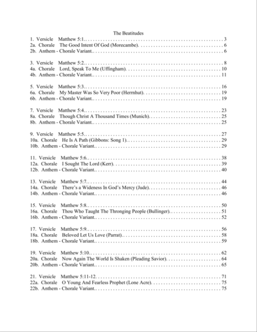 The Beatitudes - A Cantata 4-Part scores gallery preview page 2