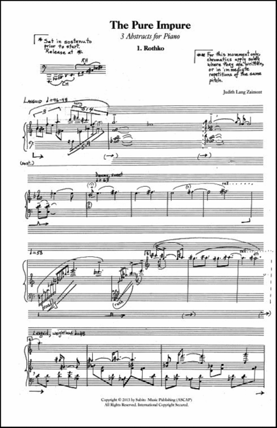 Pure Impure, The Harpsichord scores gallery preview page 3
