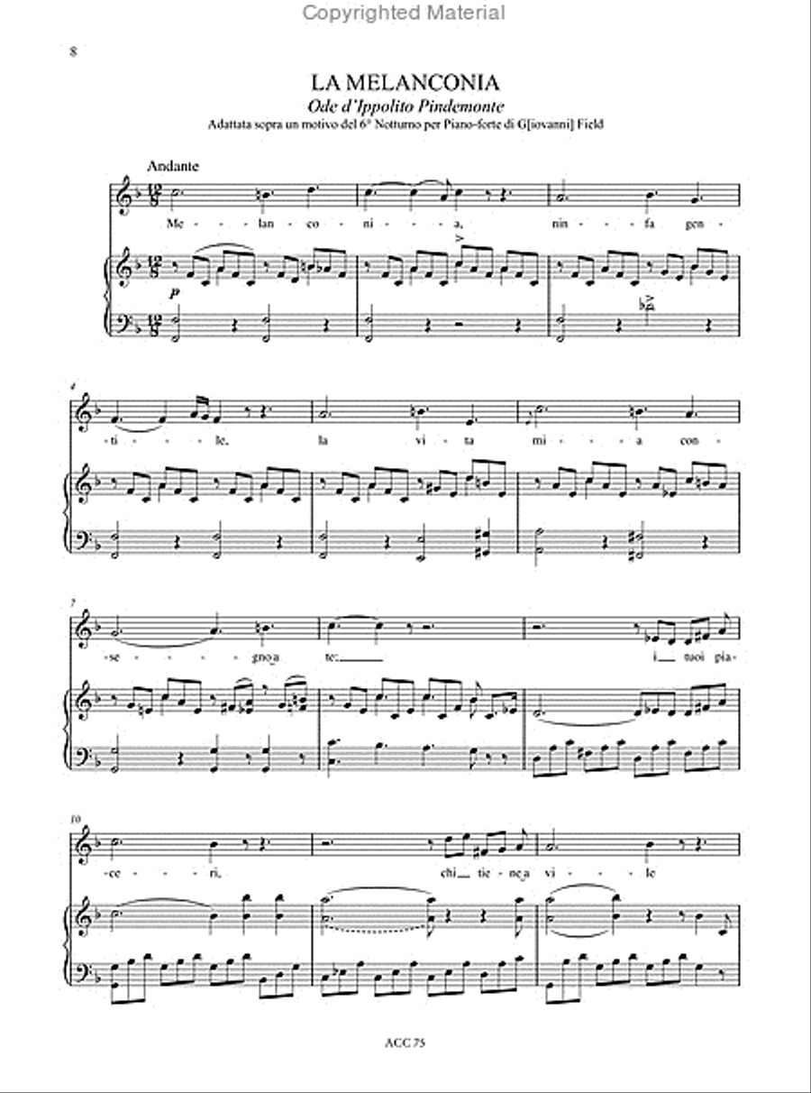 Passatempi Musicali - Vols. 1-6 (Naples 1824-25). Music by Cottrau, Donizetti, Field, Leidesdorf, Pacini, Rossini, Schubert and others - Vol. 4 Voice scores gallery preview page 2