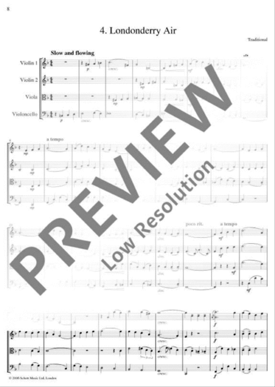 The Wild Rover String Quartet scores gallery preview page 9