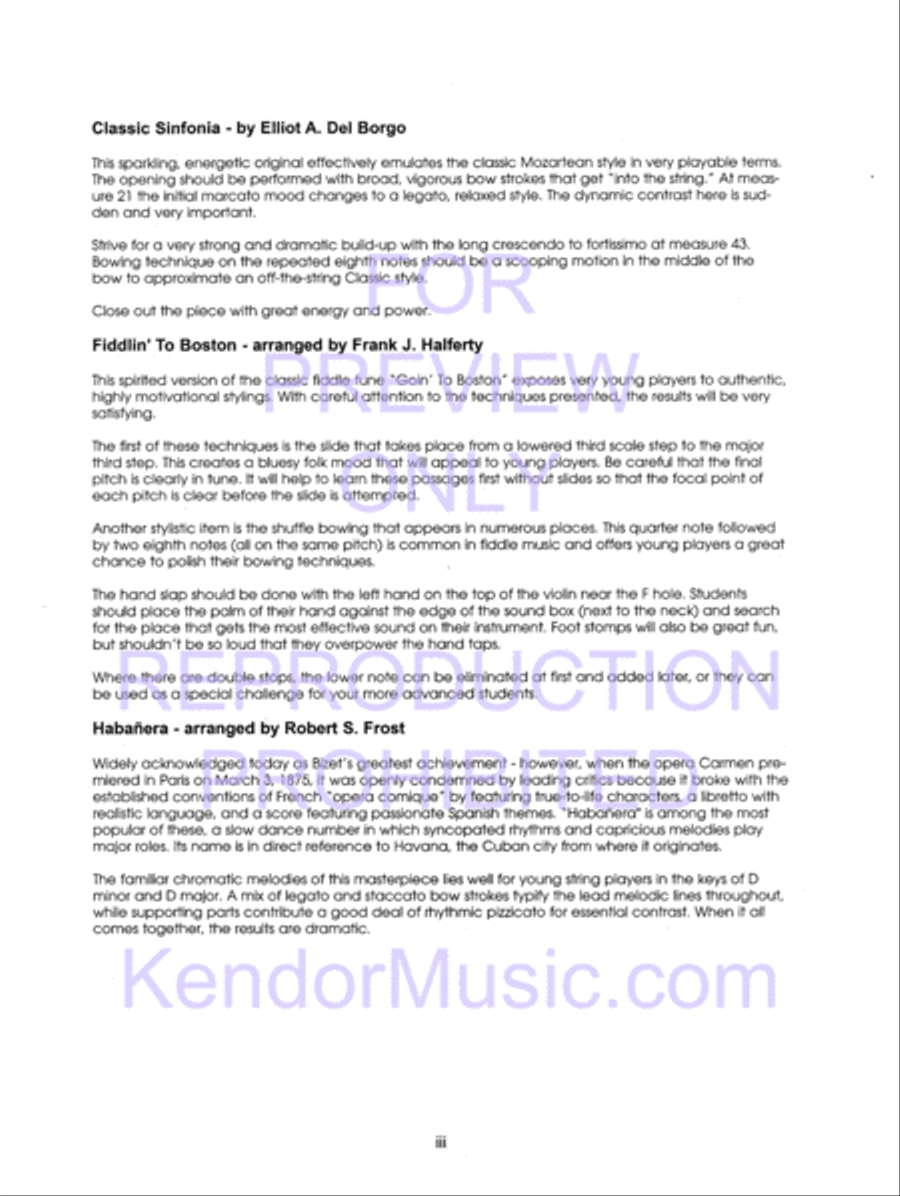 Kendor Concert Favorites , Volume 1 (Score) - with MP3s String Orchestra scores gallery preview page 5
